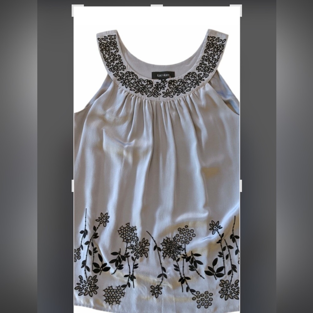 Karen Kane tunic length sleeveless blouse